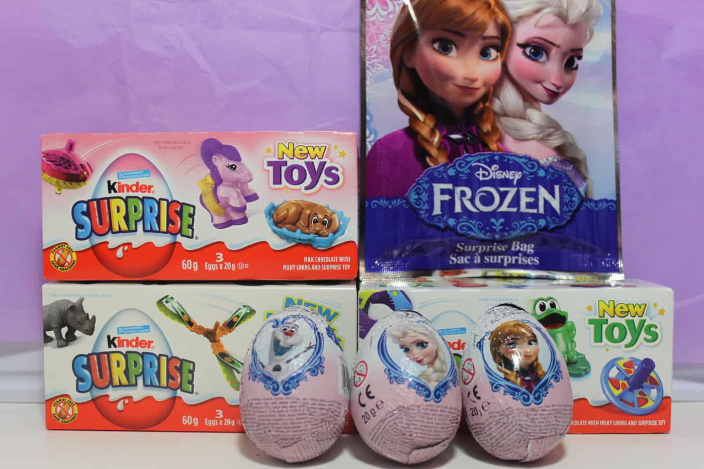 Frozen best sale kinder eggs